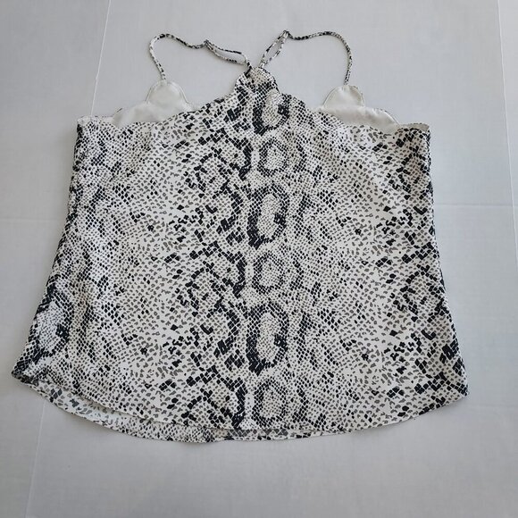 J Crew Snakeskin Scalloped Cami Top Size 14 - Picture 4 of 9
